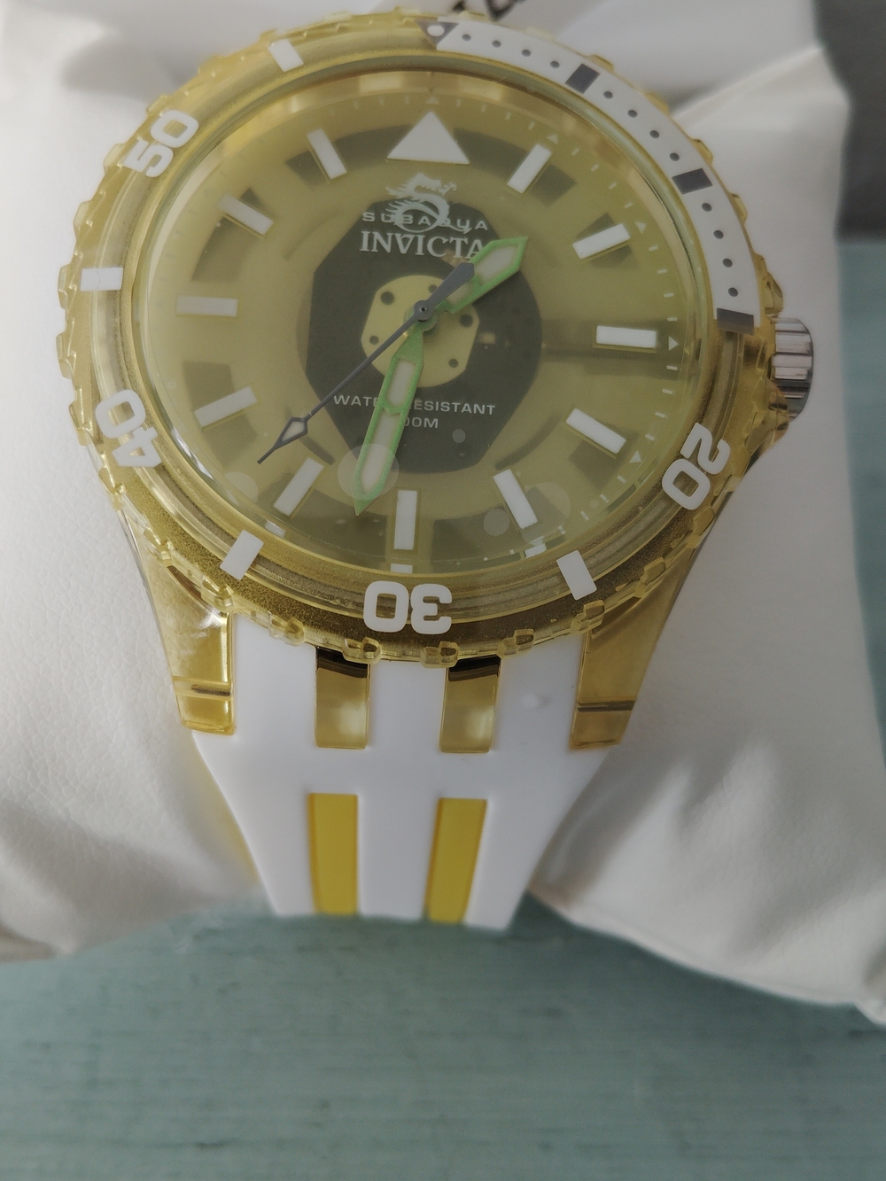 Invicta Subaqua Chromamode Yellow & White Dive Watch 44 mm 100m Water Resistance - Picture 4 of 9